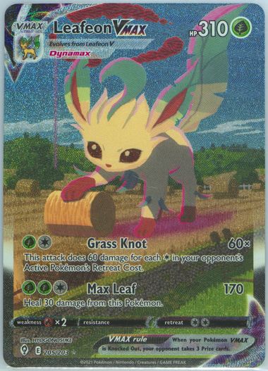 PSA 10 Leafeon VMAX 089/069 HR Eevee Heroes Full Art 2021