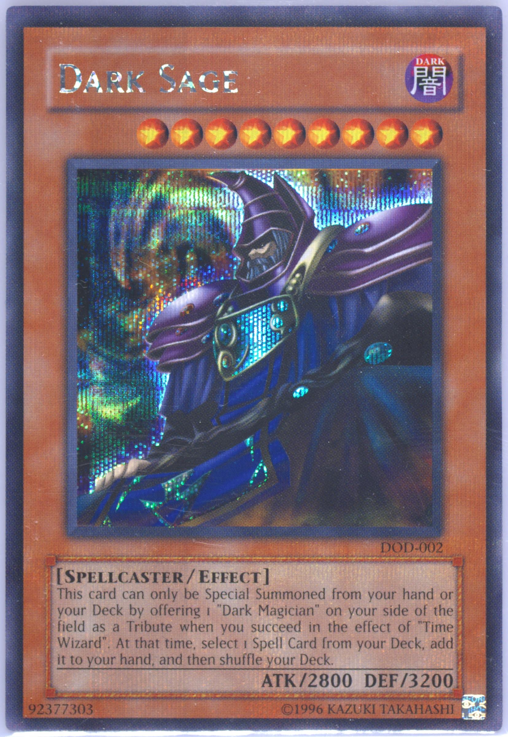 yugioh card dark sage Amazon.com: Dark Sage - DOD-002 - Secret Rare main image 0