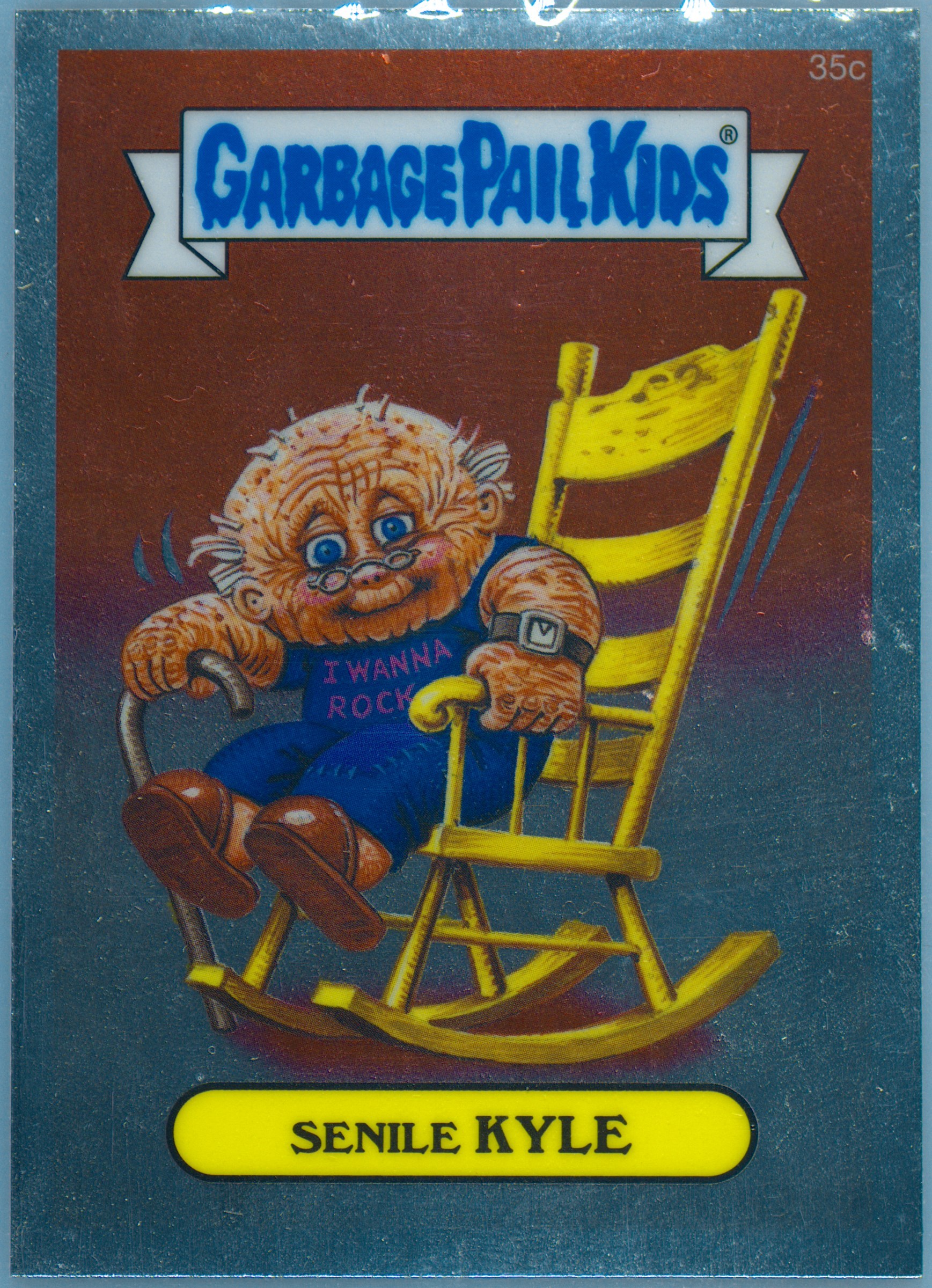 2013 Topps Garbage Pail Kids Chrome Series 1 #35C Senile Kyle front