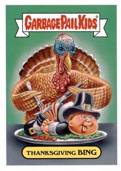 2016 Topps Garbage Pail Kids American As Apple Pie U.S. Historical Event #2b Thanksgiving Bing front