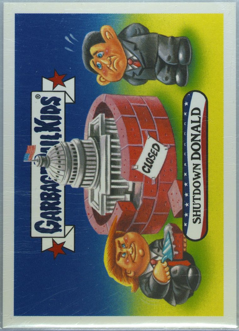 Shutdown Donald #156 PSA 10 Garbage Pail Kids card front