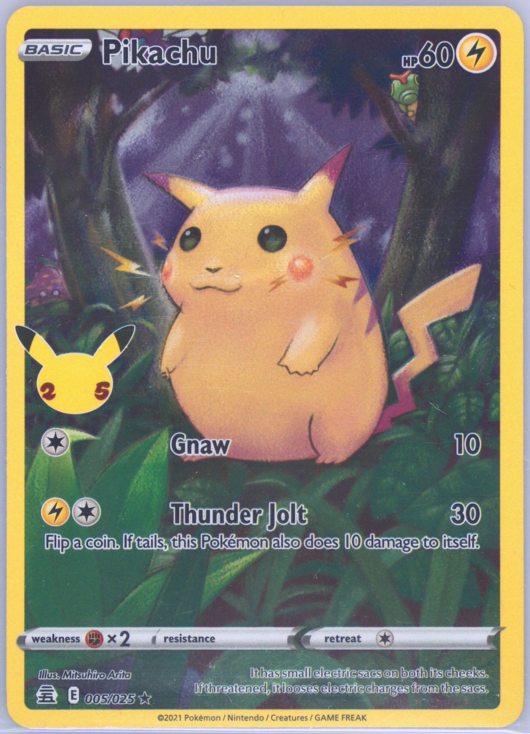 2021 pikachu pokemon card Amazon.com: Pokemon - Pikachu 025/165 - Pokemon 151 - Reverse Foil main image 1