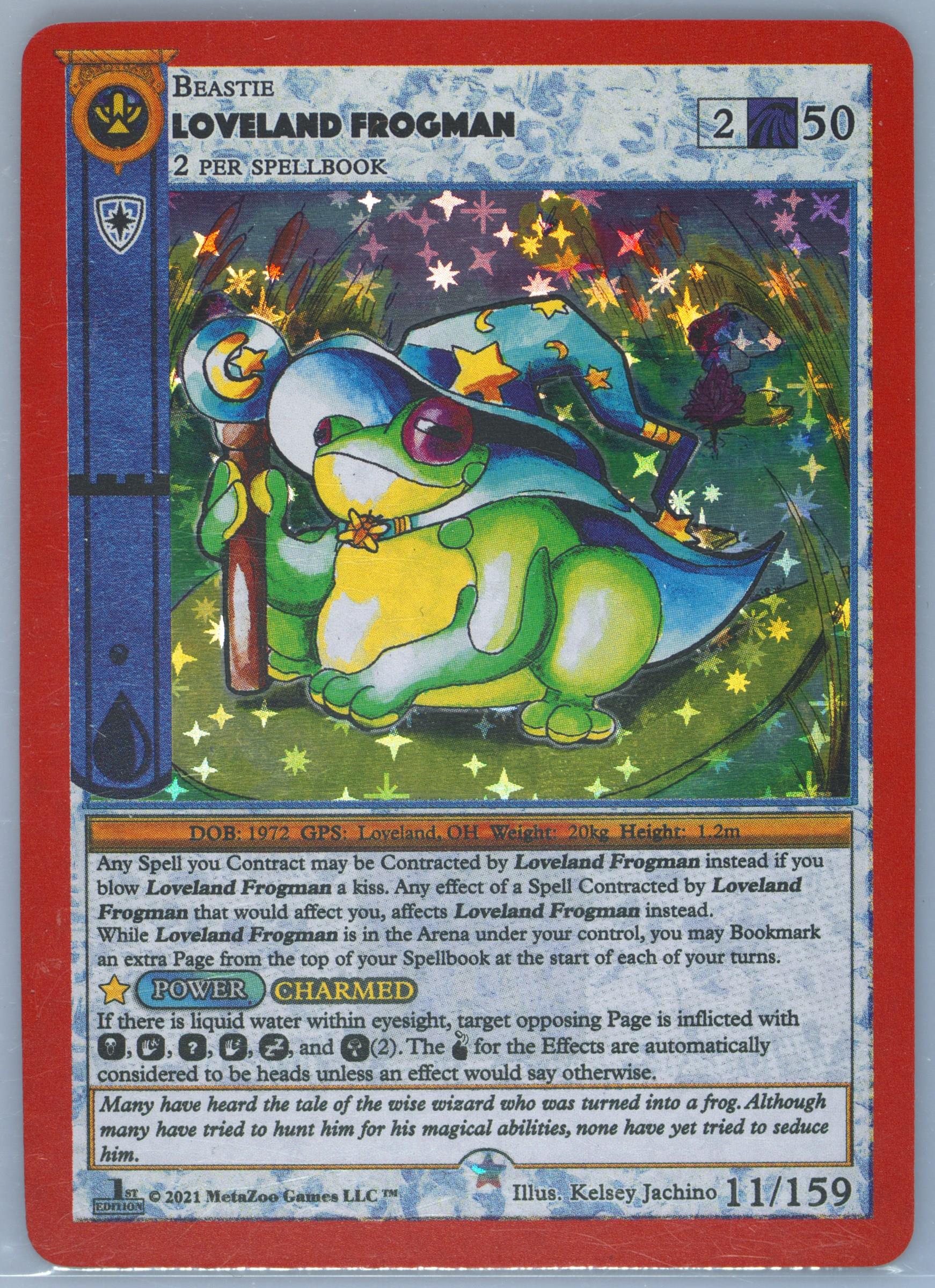 Loveland Frogman holo キックスターター PSA10 Spec Details
