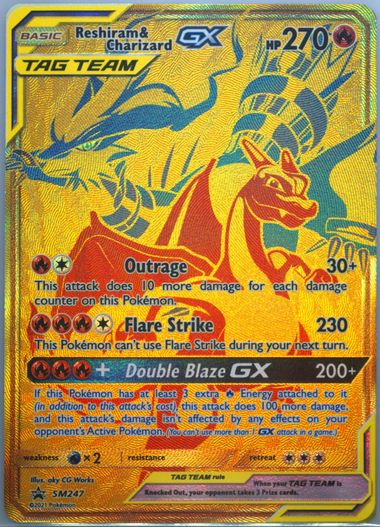 Pokemon Charizard Reshiram sold Collection