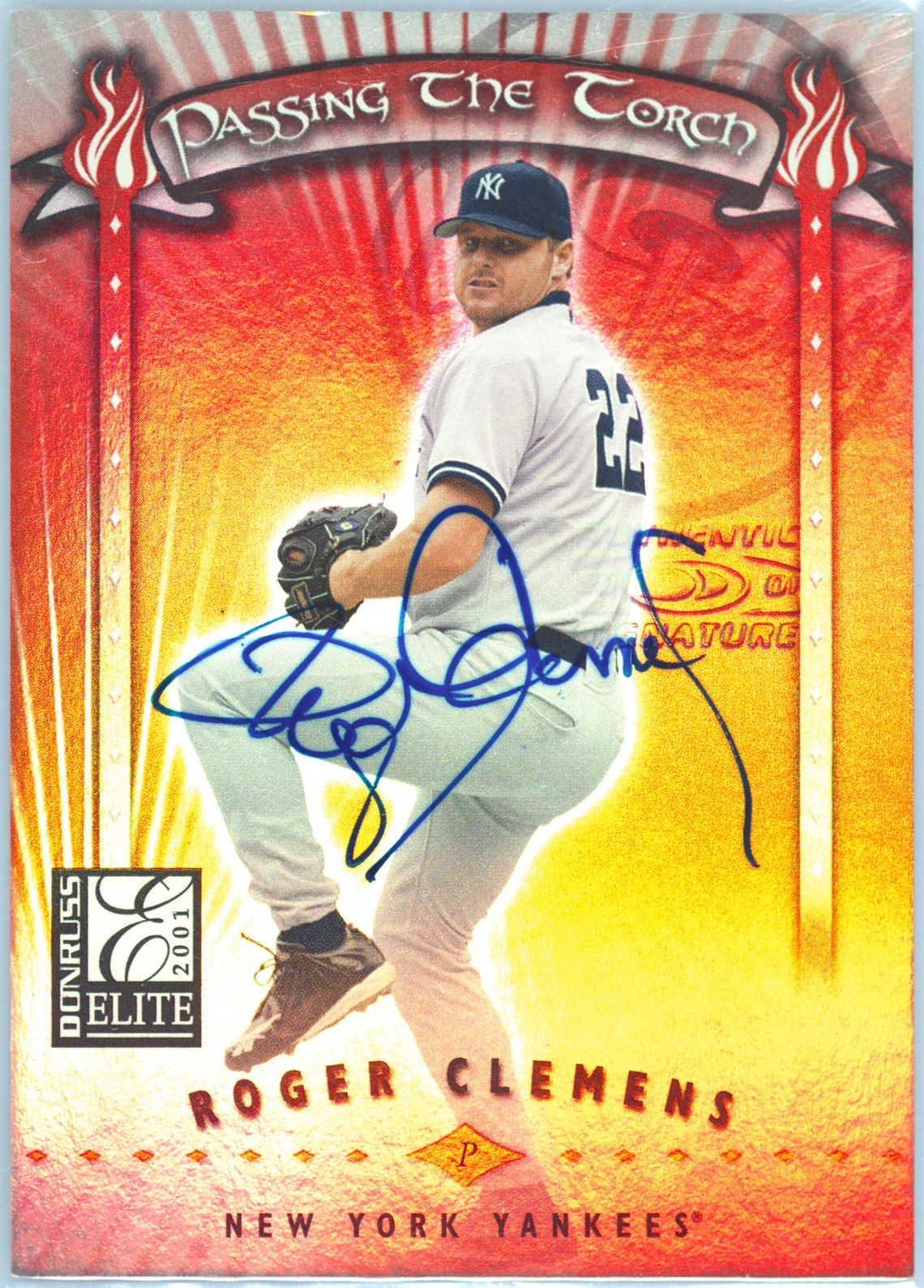 2003 Donruss Elite Roger Clemens Passing The Torch #0333