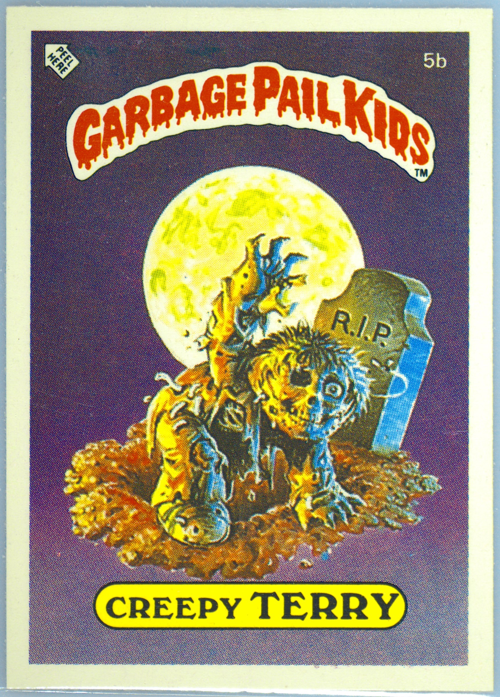 Creepy Terry #5B PSA 5 Garbage Pail Kids card front