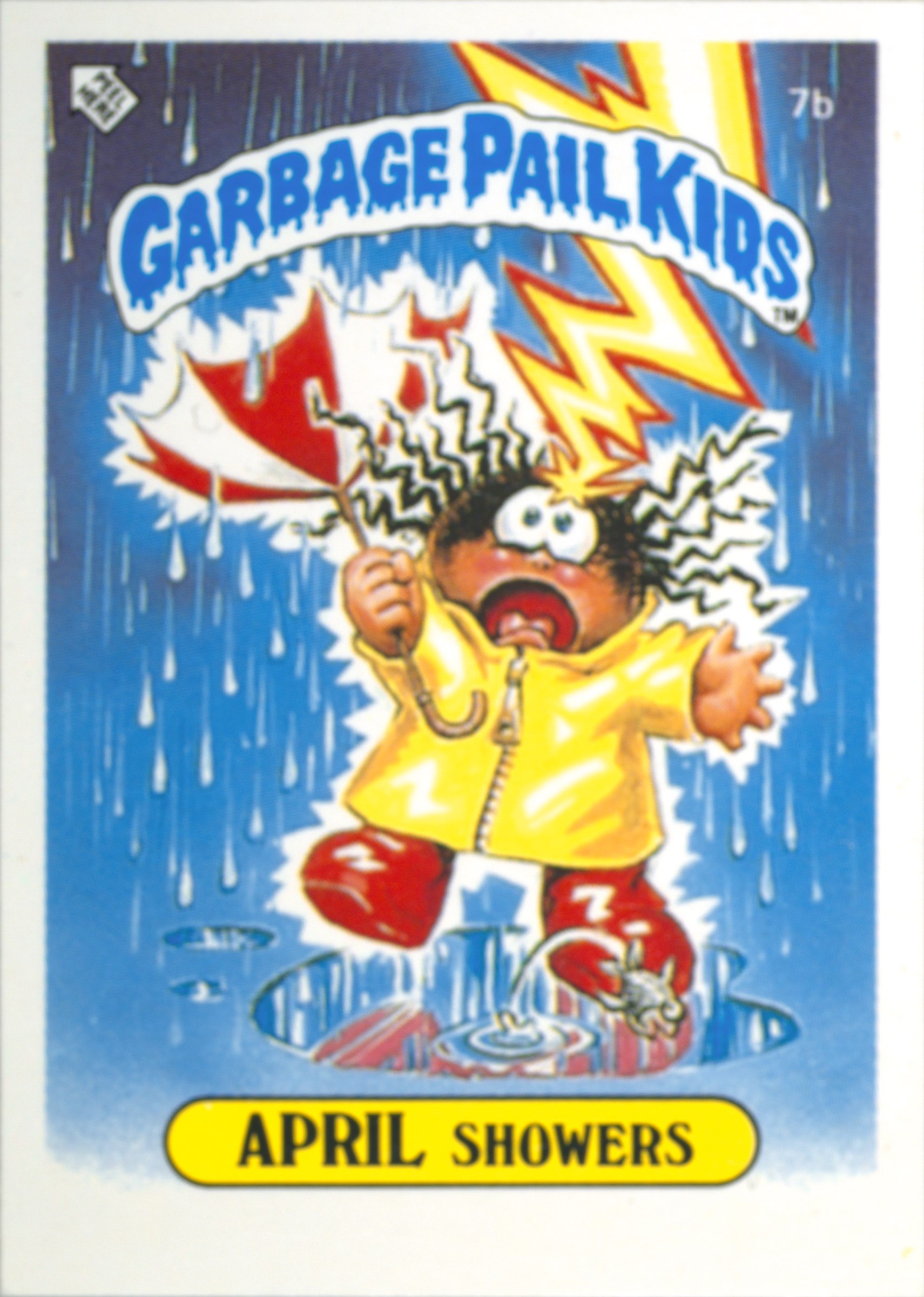 April Showers #7B PSA 2 Garbage Pail Kids card front