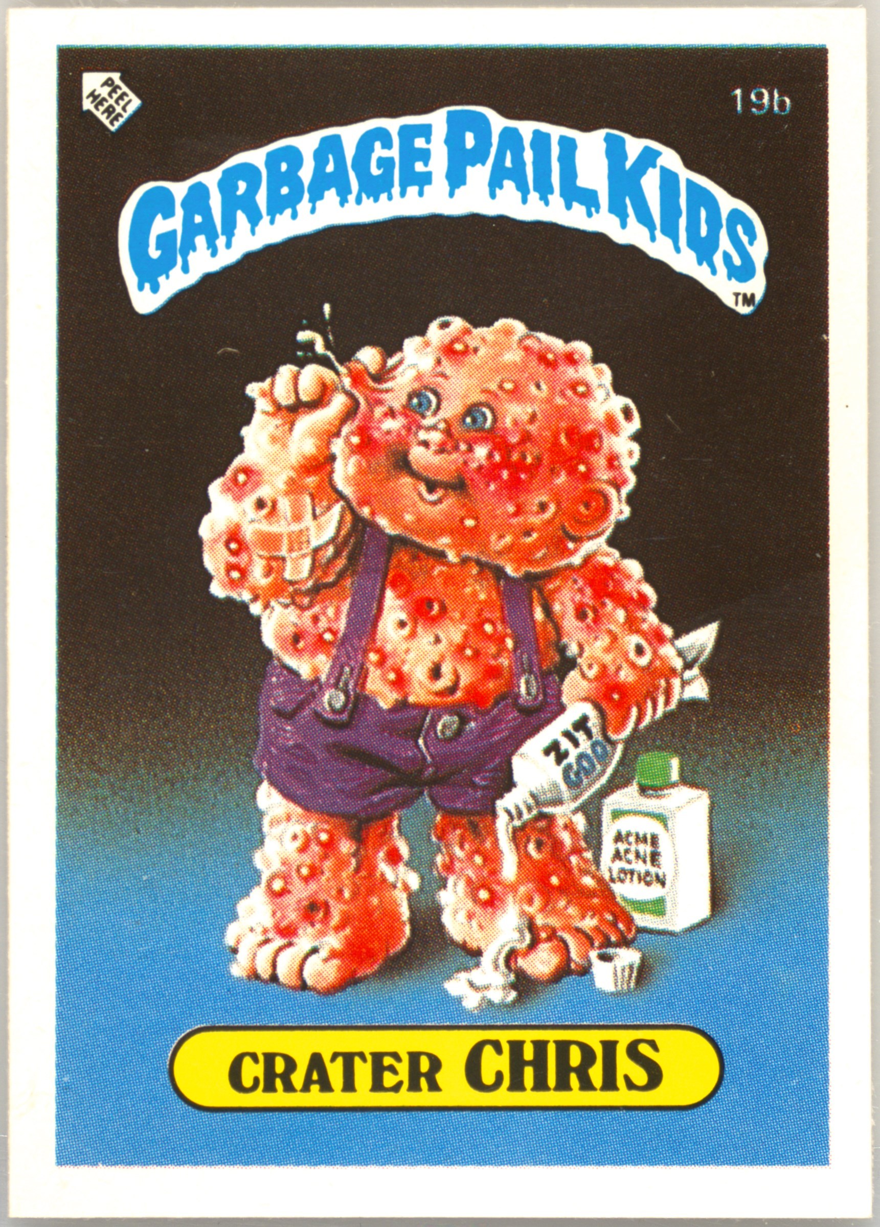 Crater Chris #19B PSA 4 Garbage Pail Kids card front
