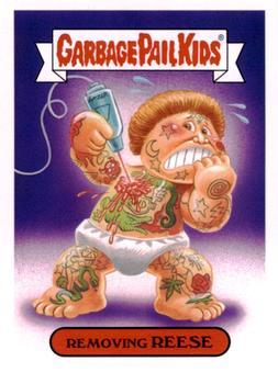 2016 Topps Garbage Pail Kids American As Apple Pie Americana Devolved #3b Removing Reese front