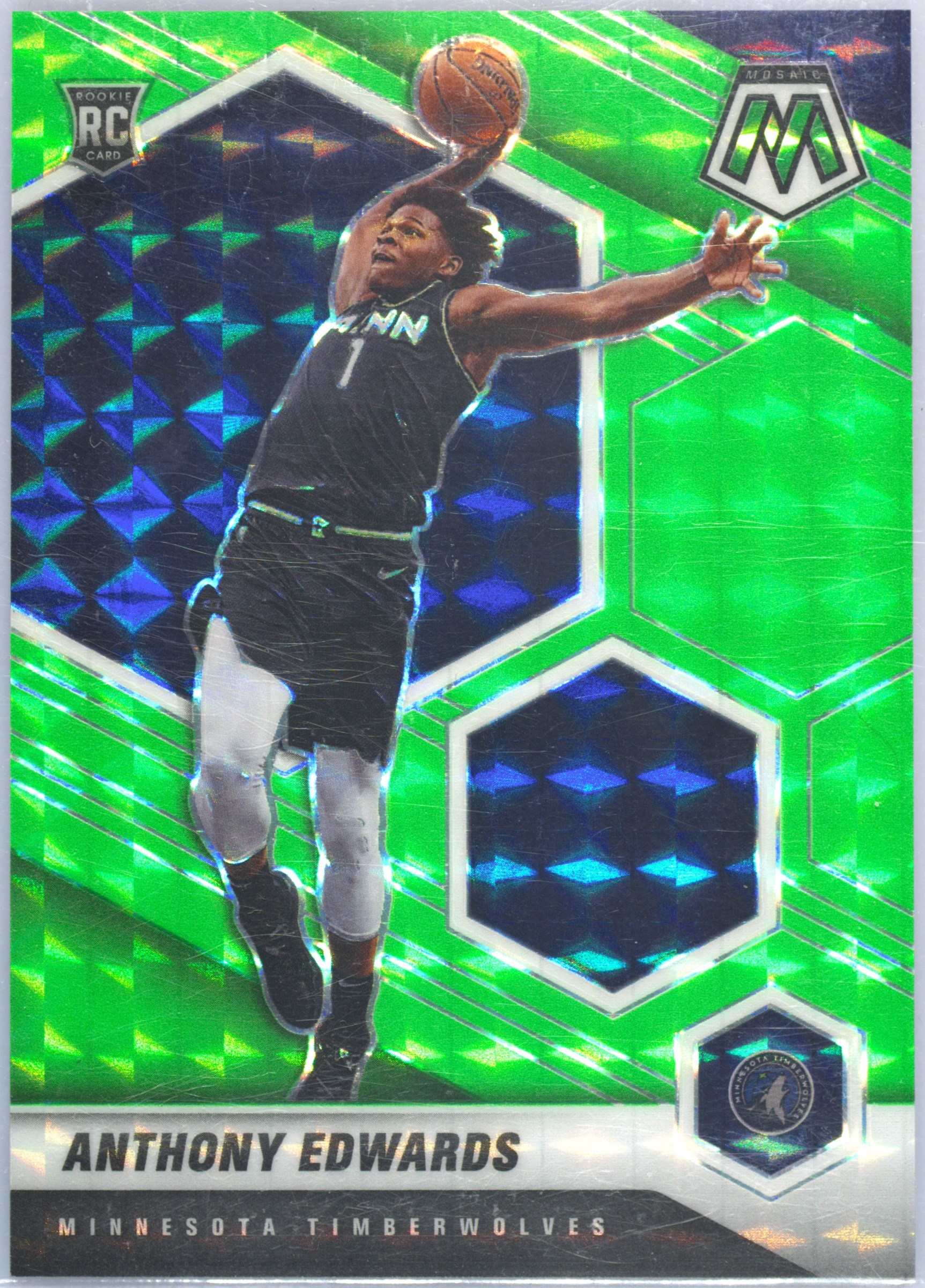 50枚限定 Anthony Edwards RC Mosaic NBA Debut Purple Disco Holo 