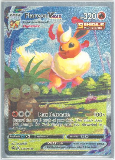 Pokemon outlets Flareon VMAX SWSH180 - PSA 10