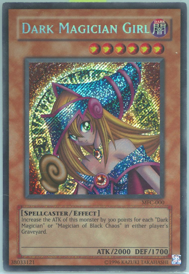 PSA9 遊戯王 Dark Magician Girl MFC-000 アンリミ 2003 Yugioh DARK MAGICIAN GIRL MFC-000 1st Edition Secret Rare PSA