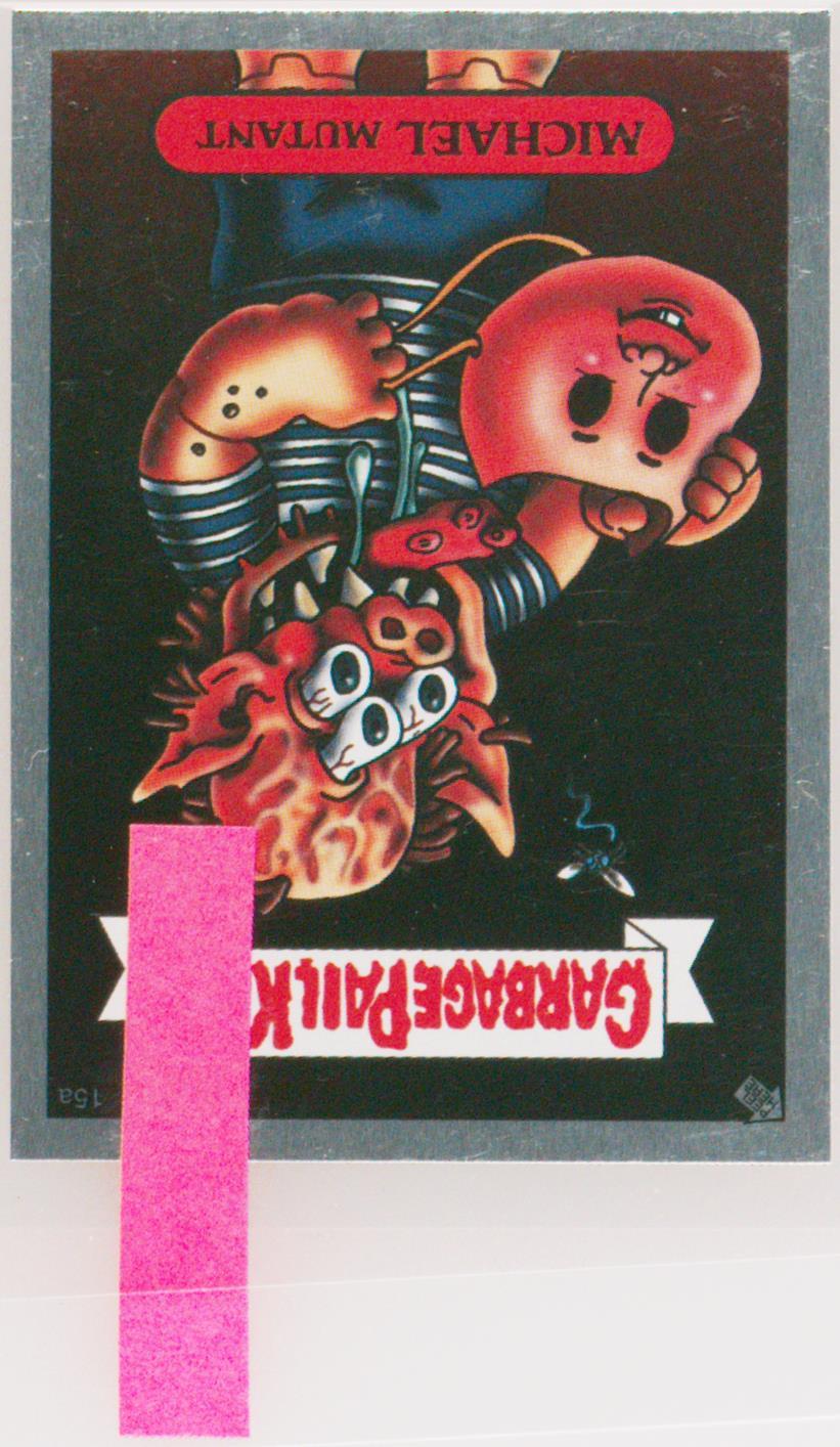 2003 Topps 2003 Garbage Pail Kids Silver Foil Stickers #15a Michael Mutant front