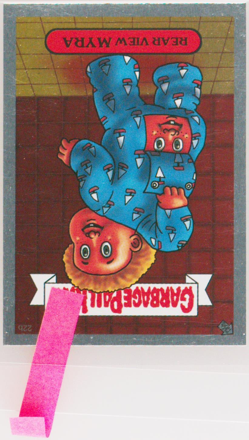 2003 Topps 2003 Garbage Pail Kids Silver Foil Stickers #22b Rear View Myra front
