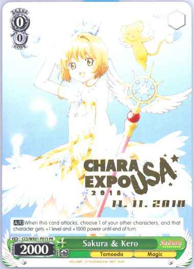 Sakura&Kero USA2018プロモカード　 ヴァイスシュヴァルツ Auction Prices Realized Tcg Cards 2018 WEISS SCHWARZ PROMOS