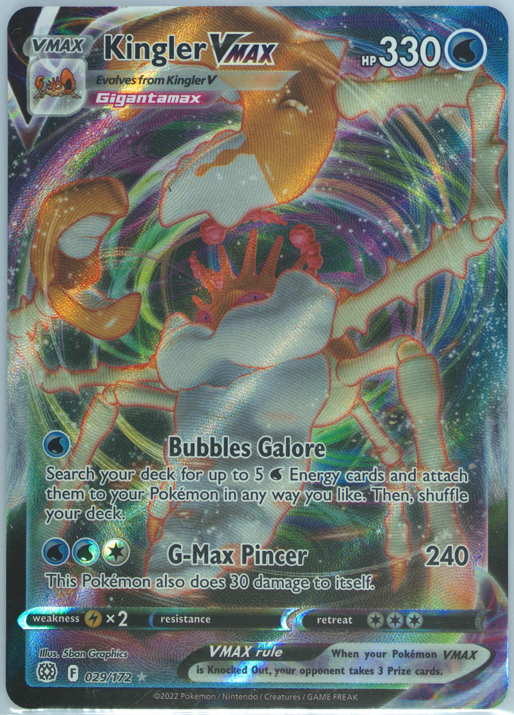 kingler vmax pokemon card Kingler VMAX Deutsch 029/172 Strahlende Sterne – PokeDirris main image 0