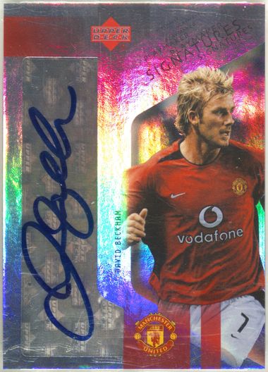 Carte David Beckham 2003 Upper Deck PSA 9 - Manchester United, Mini-Playmakers Game Face