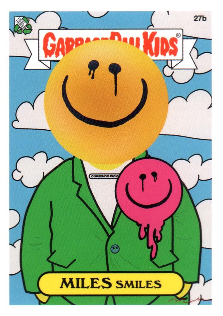 2020 Topps Garbage Pail Kids Beyond The Streets #27b Miles Smiles front