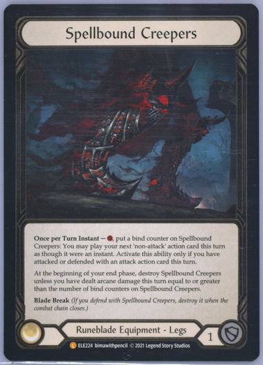 その他 Flesh and Blood Spellbound Creepers RF Flesh and Blood TCG Spellbound Creepers Tales of Aria ELE224