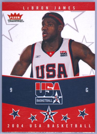 lebron james fleer tradition
