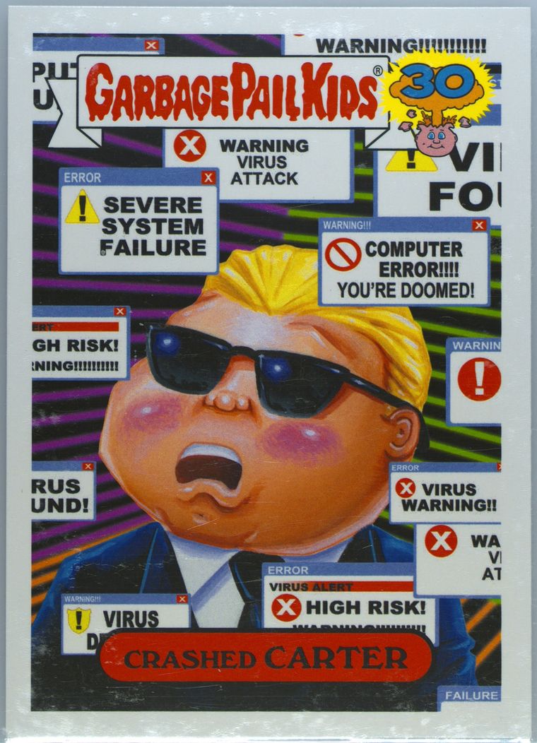 2015 Topps Garbage Pail Kids 30th Anniversary #5b Crashed Carter front