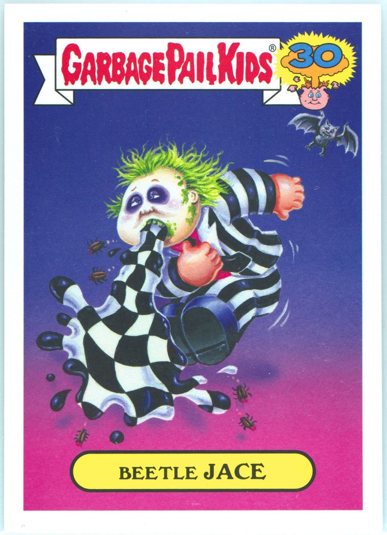 2015 Topps Garbage Pail Kids 30th Anniversary '80s Spoof Character Back #2a Beetle Jace front