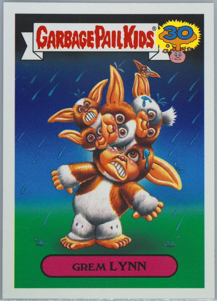 2015 Topps Garbage Pail Kids 30th Anniversary '80s Spoof Character Back #8b Grem Lynn front