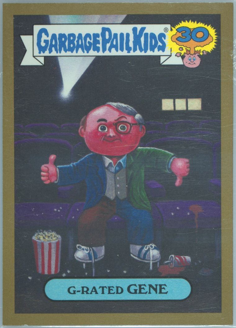 2015 Topps Garbage Pail Kids 30th Anniversary Cutting Room Floor Gold #5a G-Rated Gene front