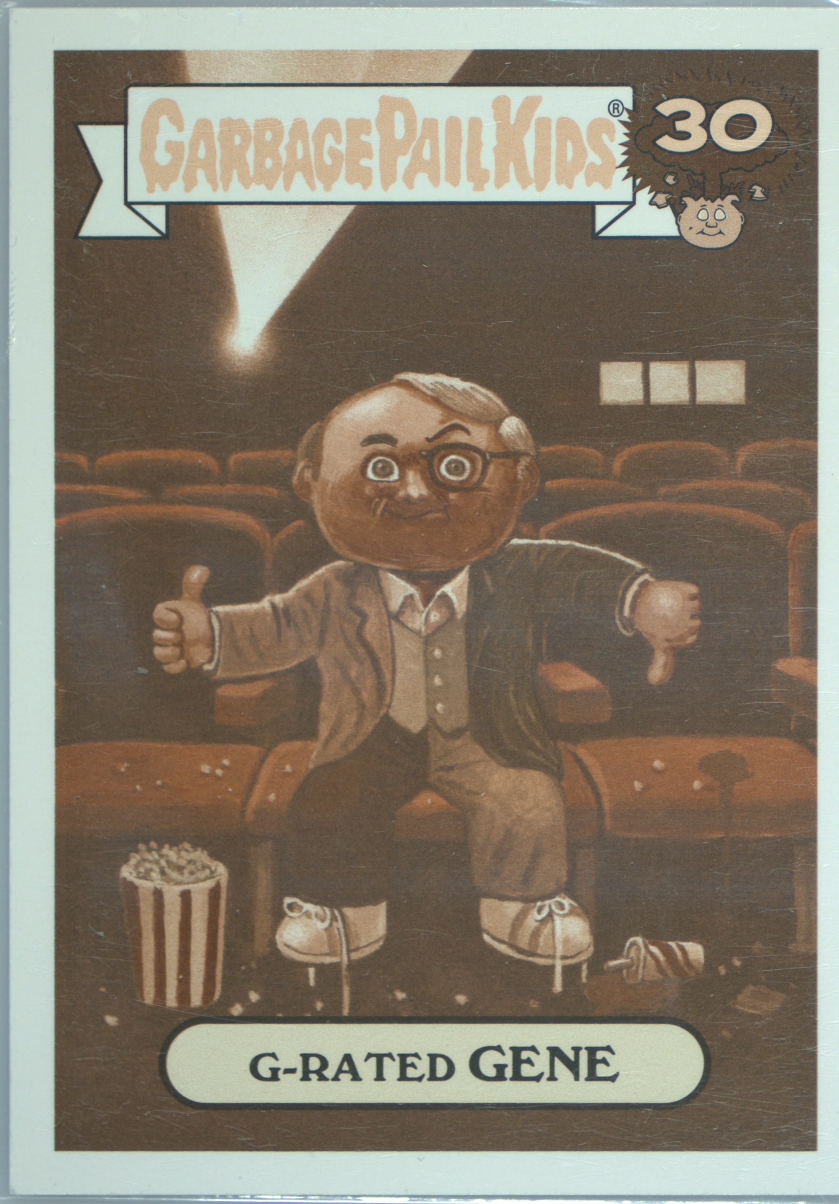 2015 Topps Garbage Pail Kids 30th Anniversary Cutting Room Floor Sepia #5a G-Rated Gene front
