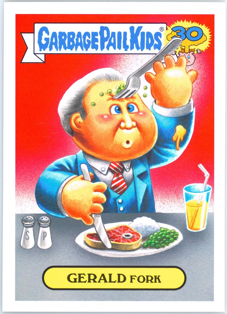 2015 Topps Garbage Pail Kids 30th Anniversary Garbage Pail Presidents #5a Gerald Fork front