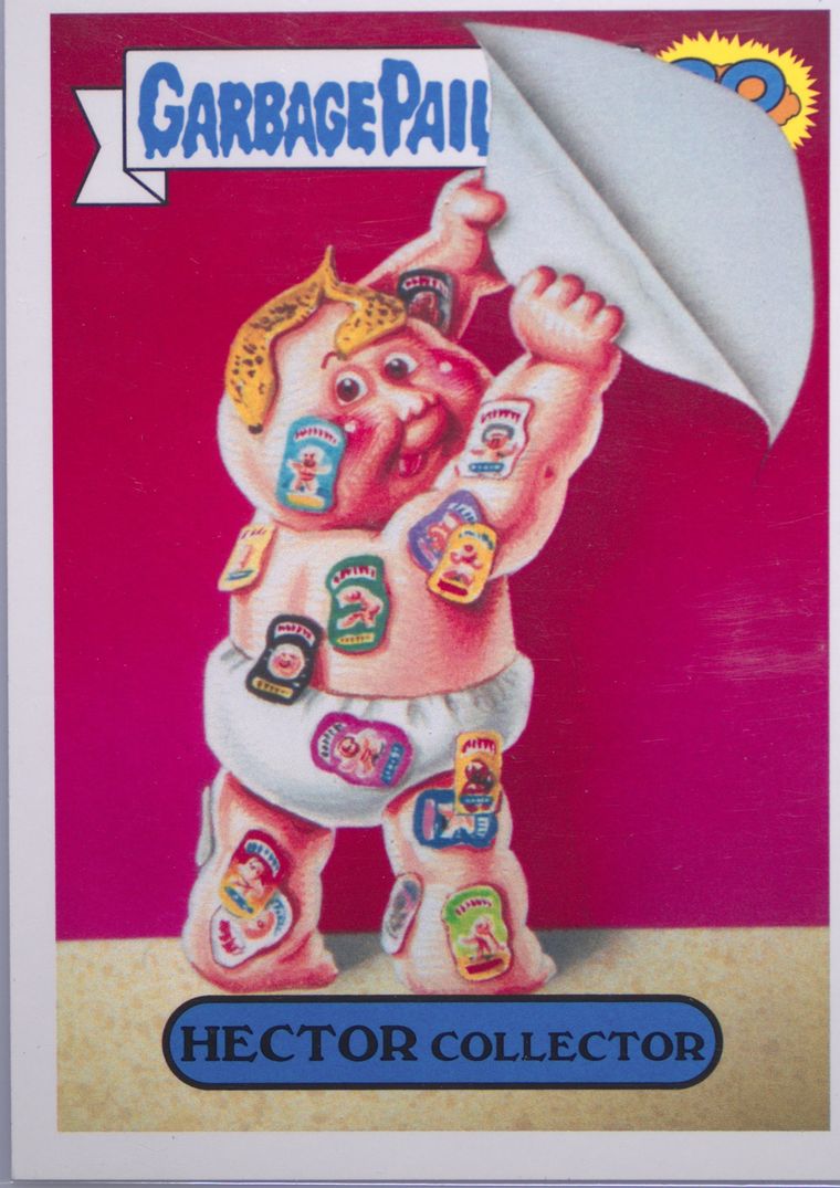 2015 Topps Garbage Pail Kids 30th Anniversary Lost Alternate Art 30th ANV.L/A ART-CHRCT.BK. #4a Hector Collector front