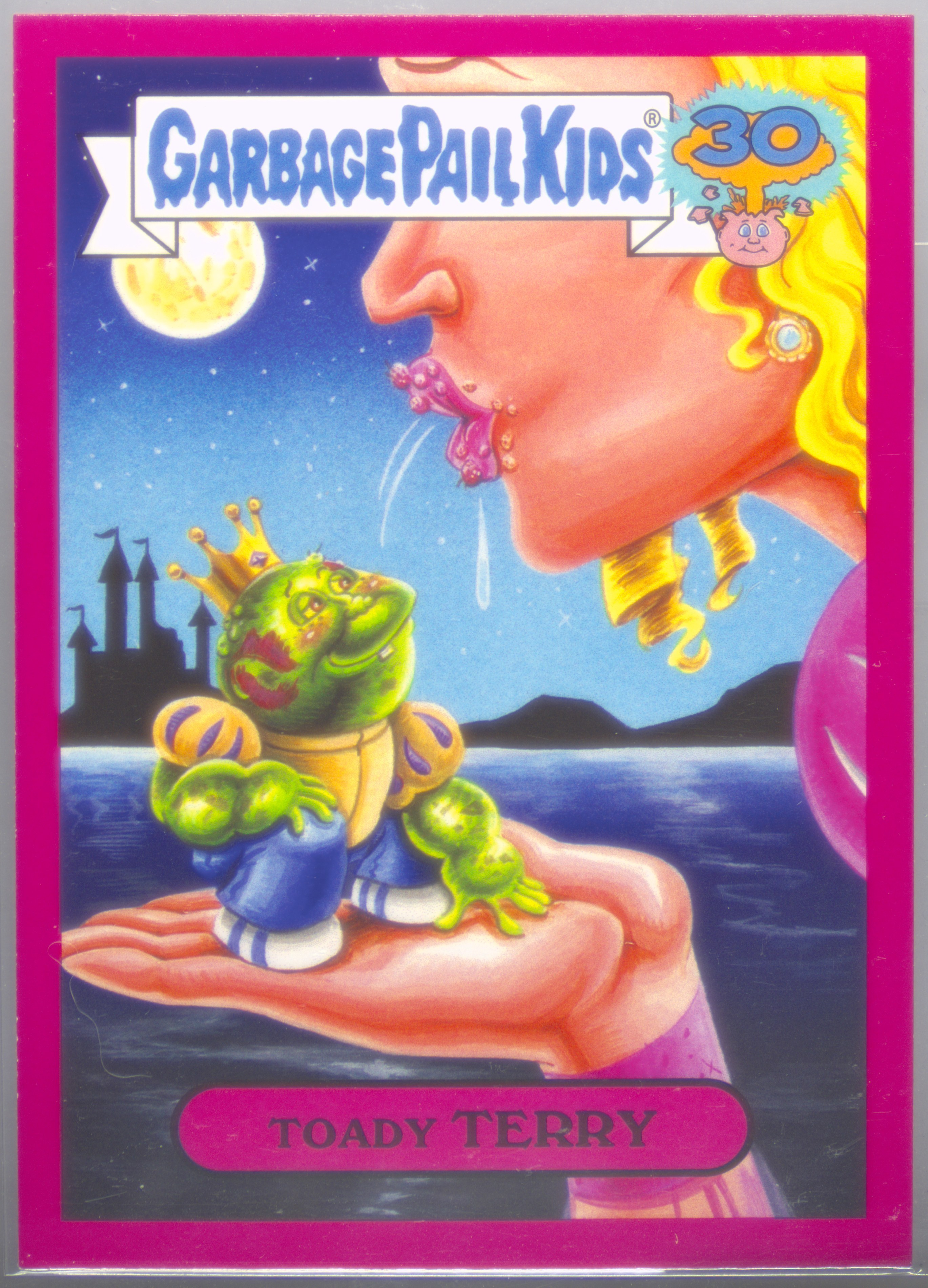 2015 Topps Garbage Pail Kids 30th Anniversary Comic Book Covers Pink #7a Toady Terry front