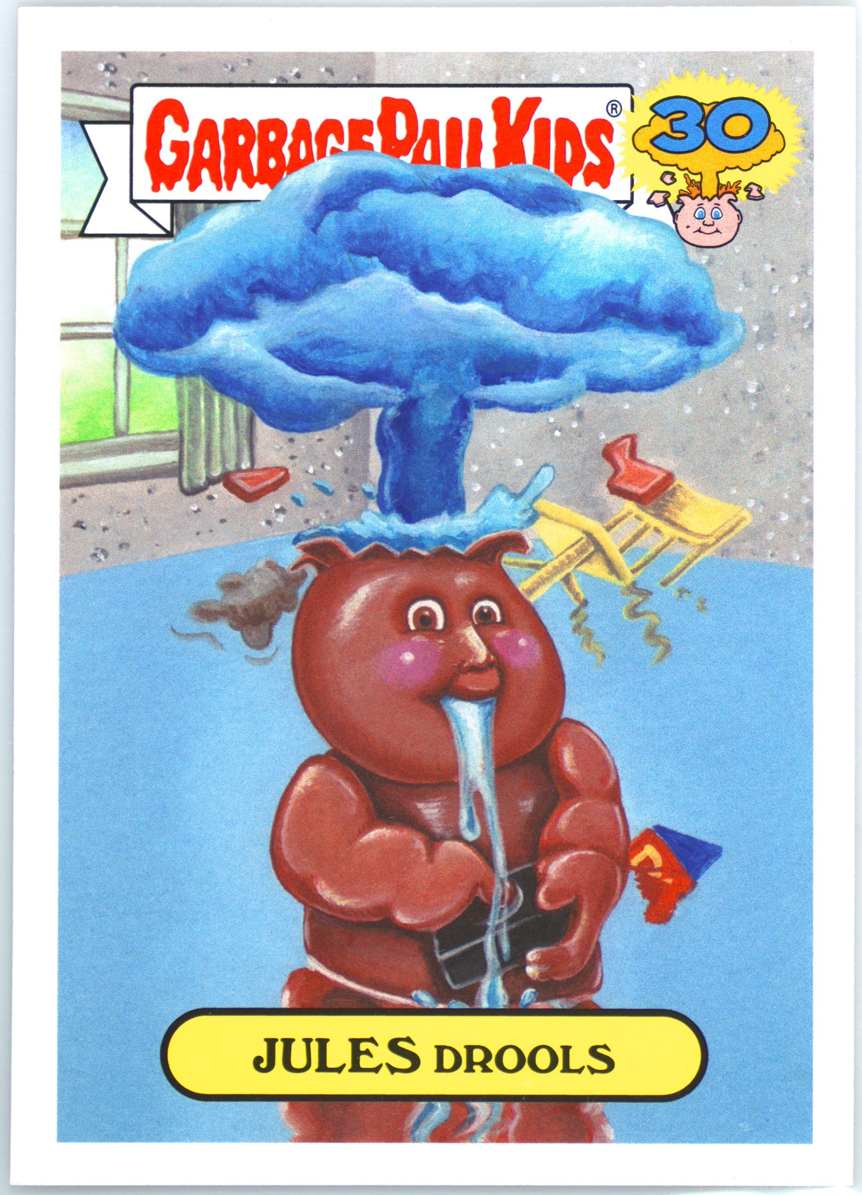 2015 Topps Garbage Pail Kids 30th Anniversary Don'T Push My Button #6a Jules Drools front