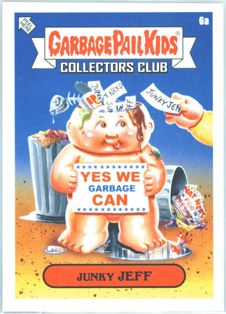 2021 Topps Garbage Pail Kids Collectors Club Trash Can-Didates #6a Junky Jeff front