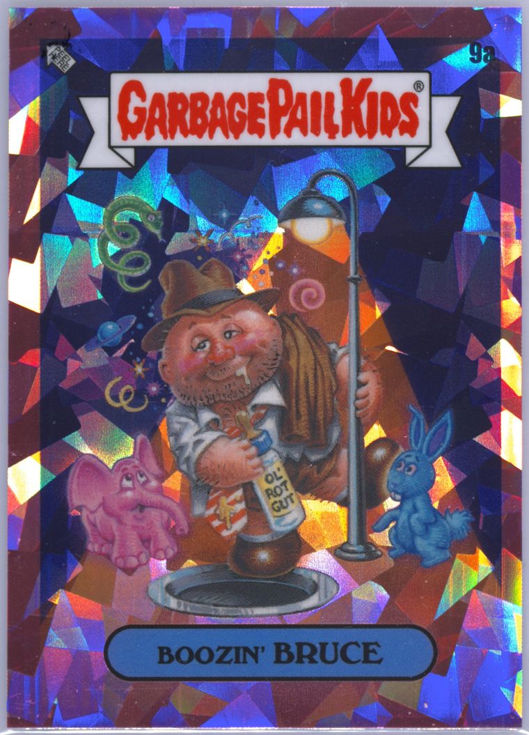 2021 Topps Garbage Pail Kids Sapphire Edition Pink #9a BOOZIN' BRUCE front