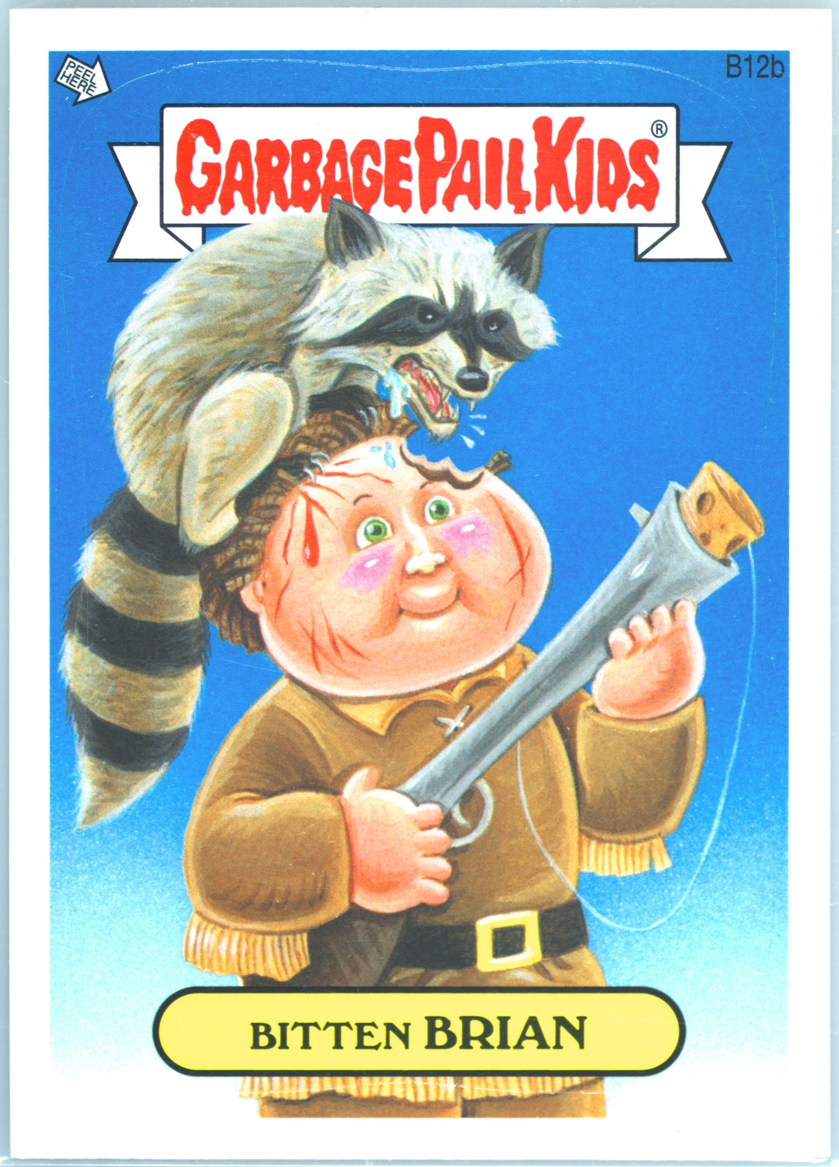 2013 Topps Garbage Pail Kids Bonus Stickers #B12b Bitten Brian front