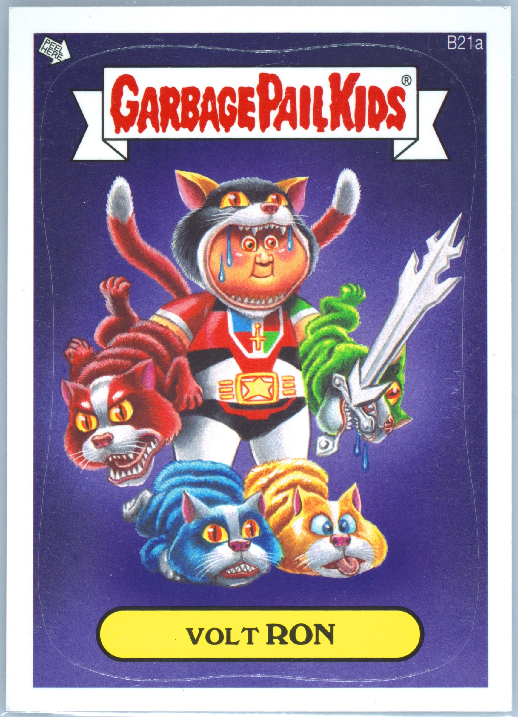 2013 Topps Garbage Pail Kids Bonus Stickers #B21a Volt Ron front