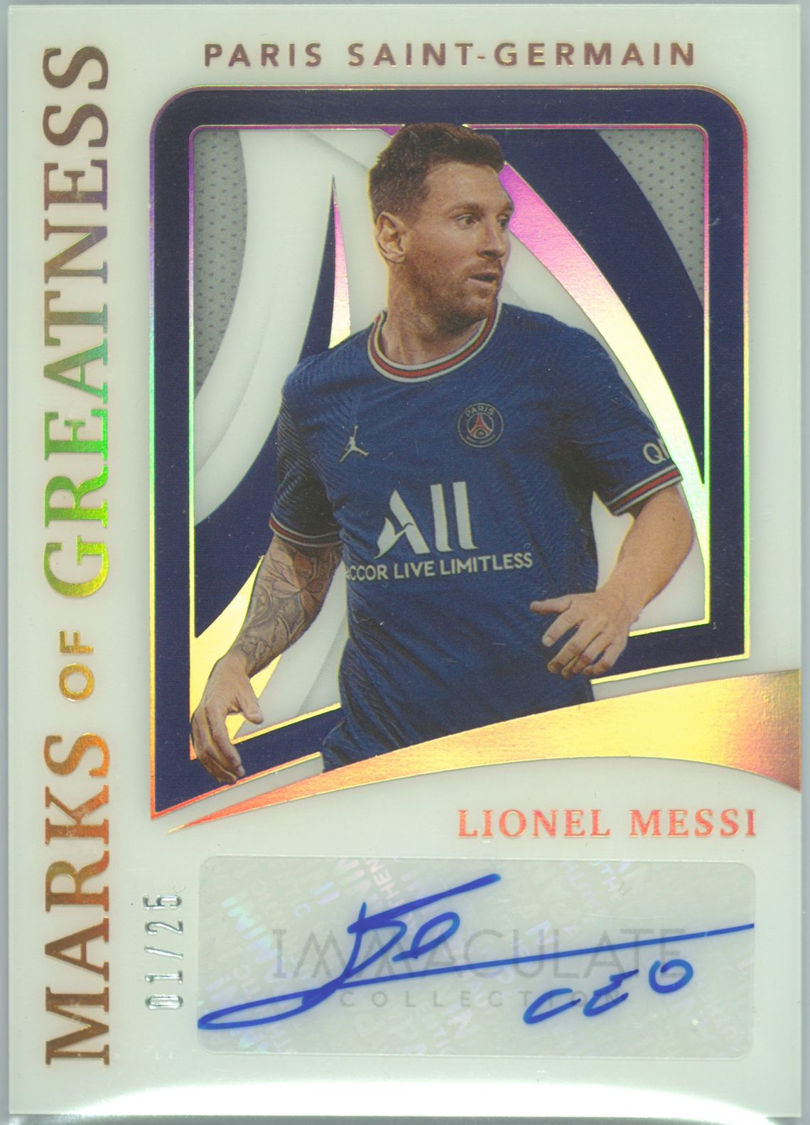 2021 Panini Immaculate  Soccer ソン　フンミン Heung-Min Son 2021 Panini Immaculate Autograph Card #IA-HMS