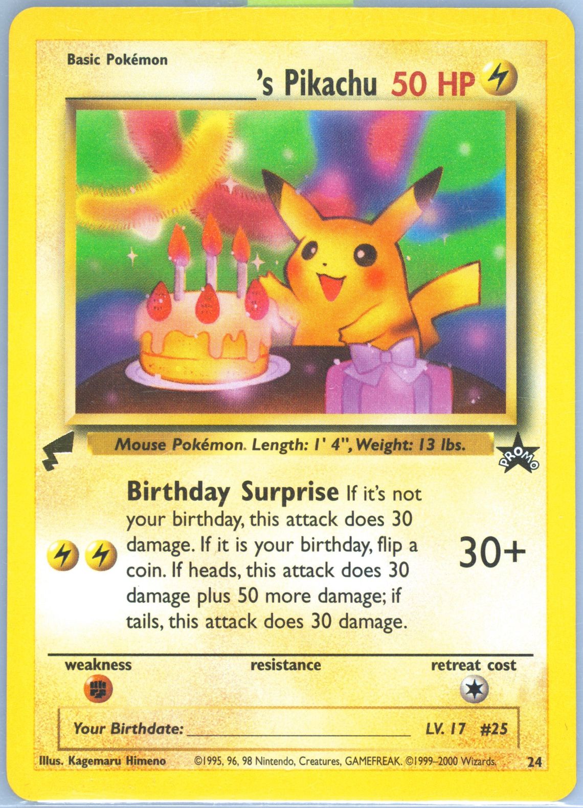 Auction Prices Realized Tcg Cards 2000 POKEMON PIKACHU WORLD