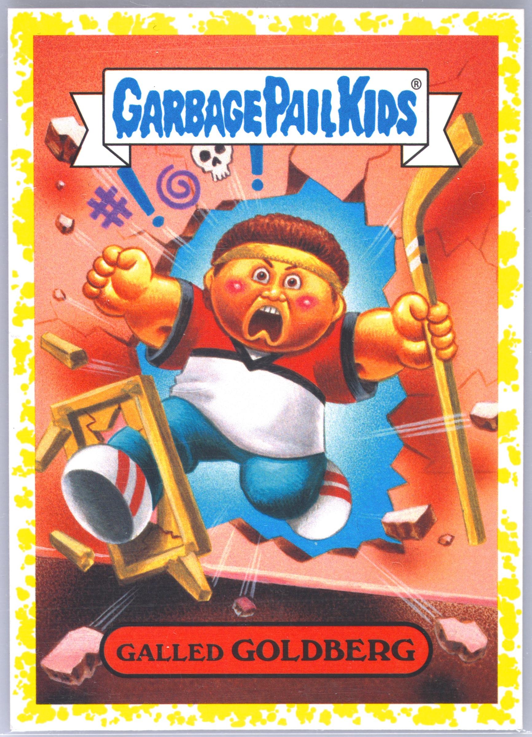 2018 Topps Garbage Pail Kids Series 1 80's Sitcom Stickers Phlegm #4b Galled Goldberg front
