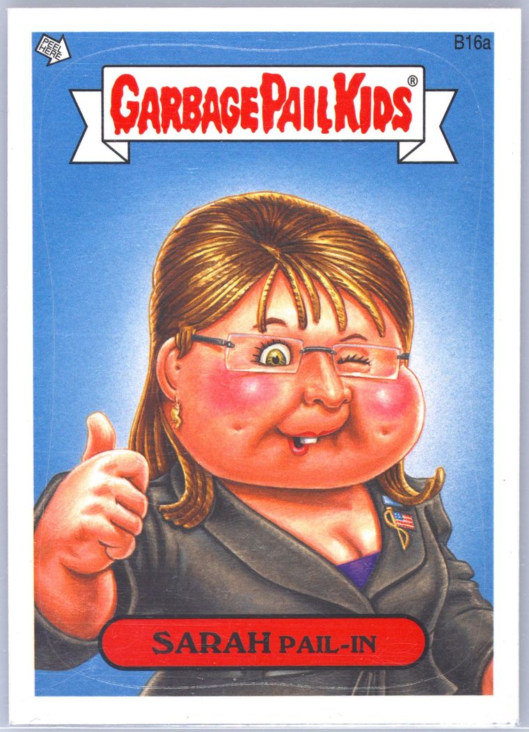 2013 Topps Garbage Pail Kids Bonus Stickers #B16a Sarah Pail-In front