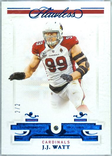 JJ Watt 2021 Panini XR Football store RED COLOR MATCH Parallel 00/99 ERROR CARD!!