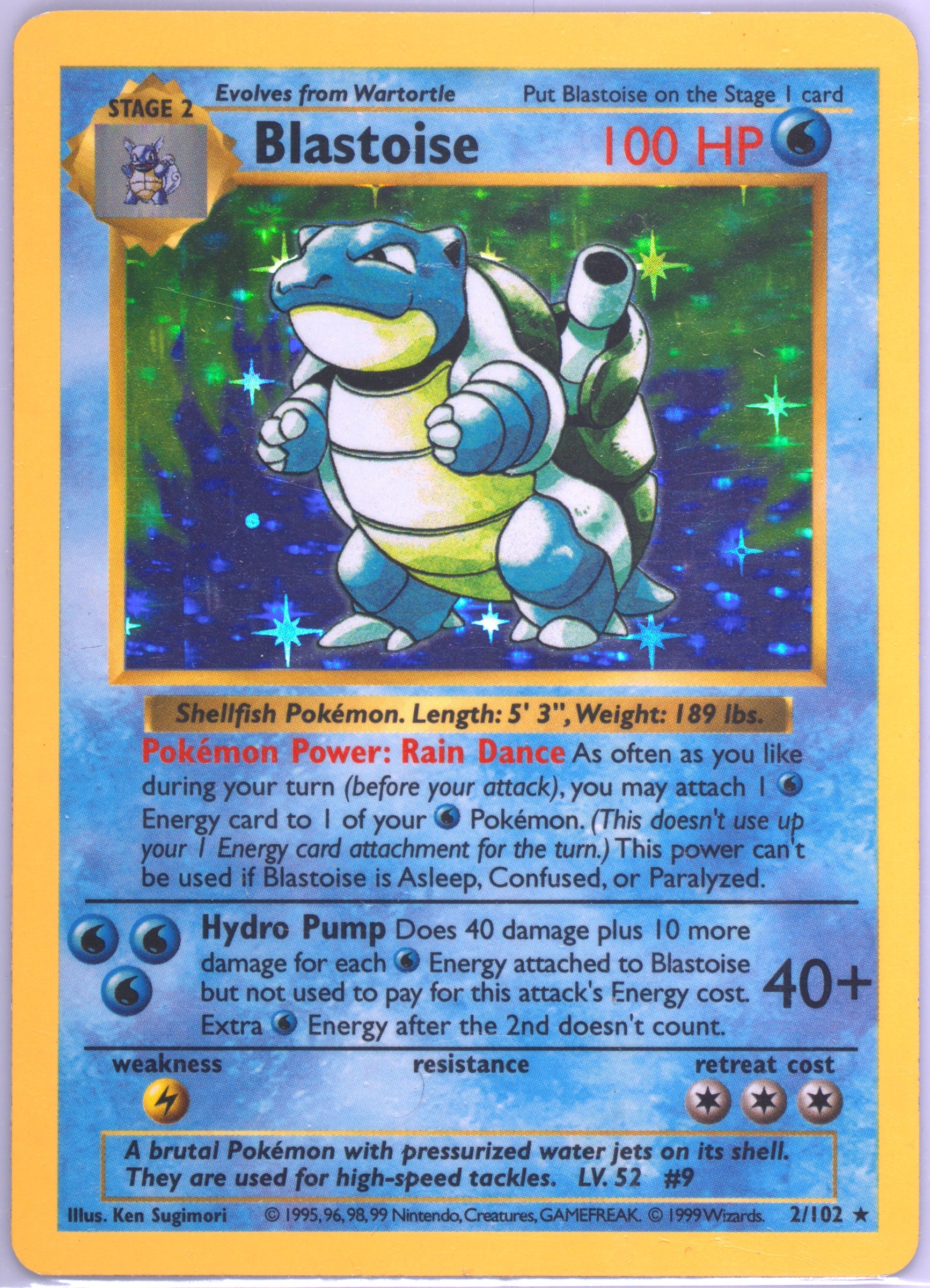 Blastoise card photo