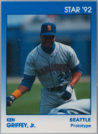 Ken Griffey Jr. サイン入りカード 1992 グリフィー 1992 Fleer - #709 Ken Griffey Jr Misprint off Center Error