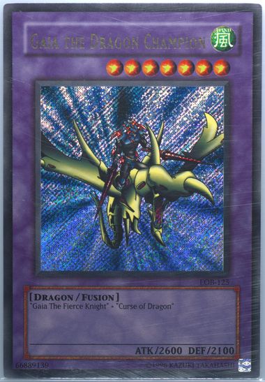 yugioh Gaia The Dragon Champion LOB-125 Lightly Played