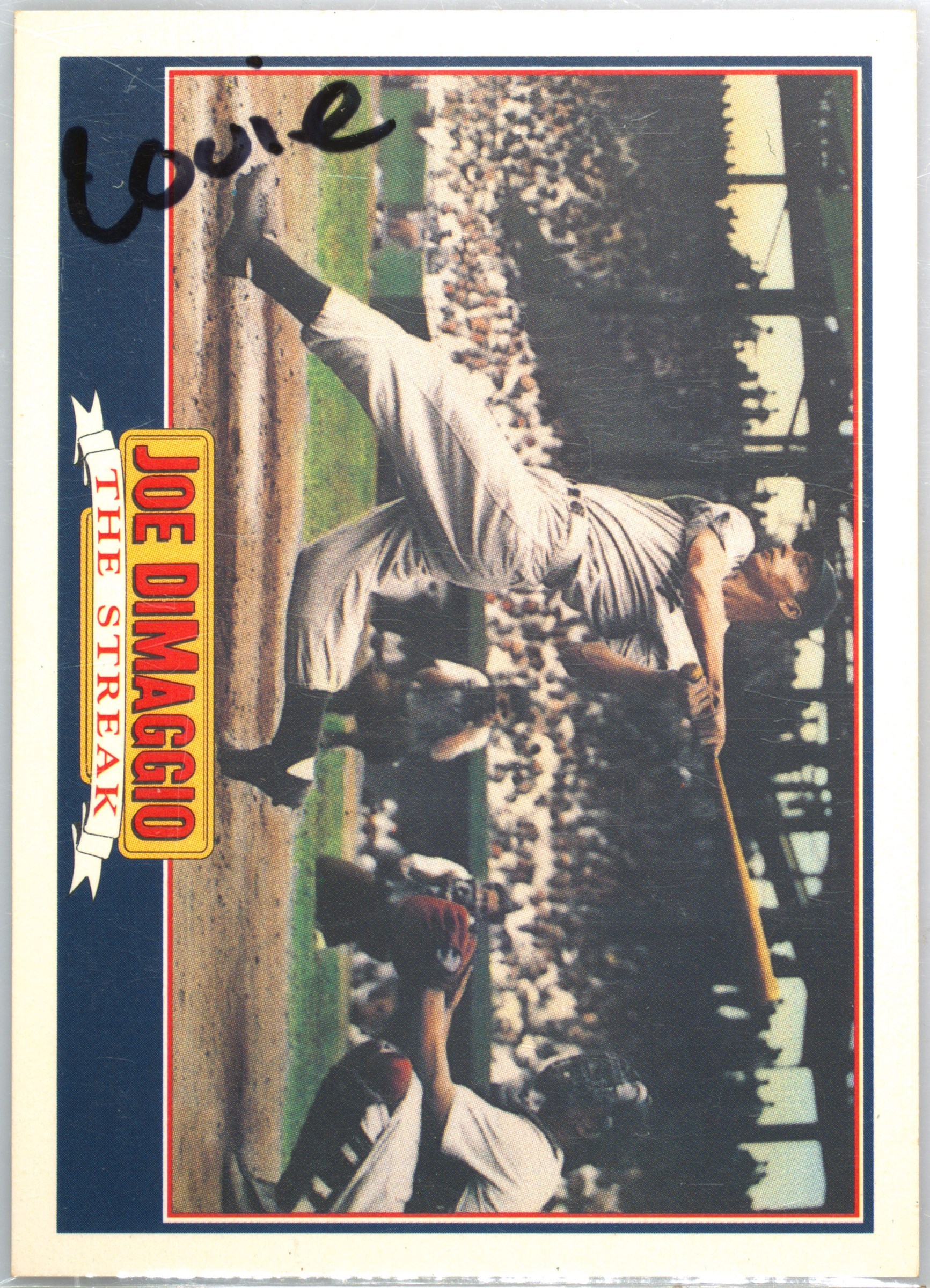 1992 Score DiMaggio #AU Joe DiMaggio AU/2500 - - Beckett