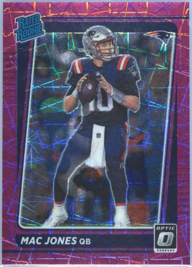 Panini Donruss Optic Rated Mac Jones Unannounced Purple Velocity offers Rookie Card