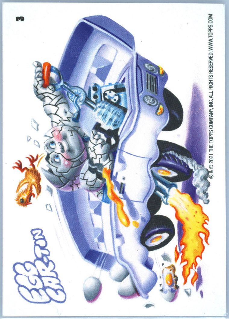 2021 Topps Garbage Pail Kids Krashers Series 2 X Ovr Ez #3 Egg Car-Ton front