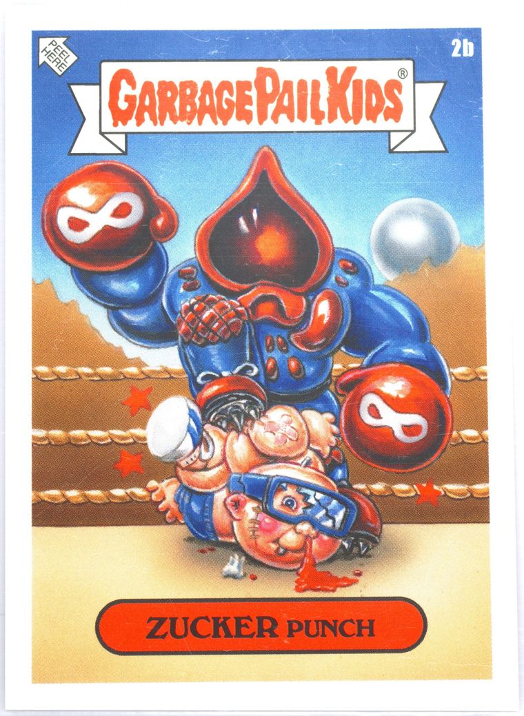 2021 Topps Garbage Pail Kids 2021 Was The Worst #2b Zucker Punch front