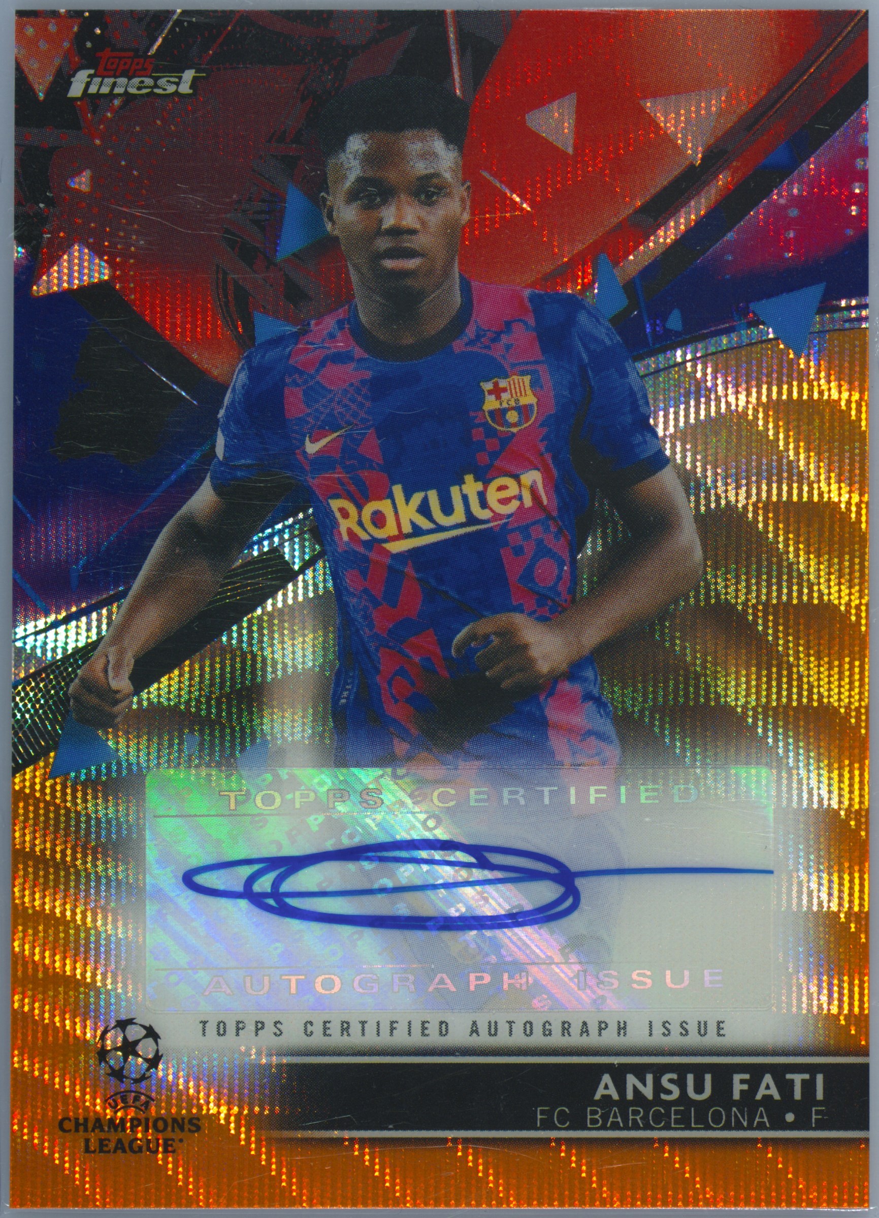 Ansu Fati Autographed Card